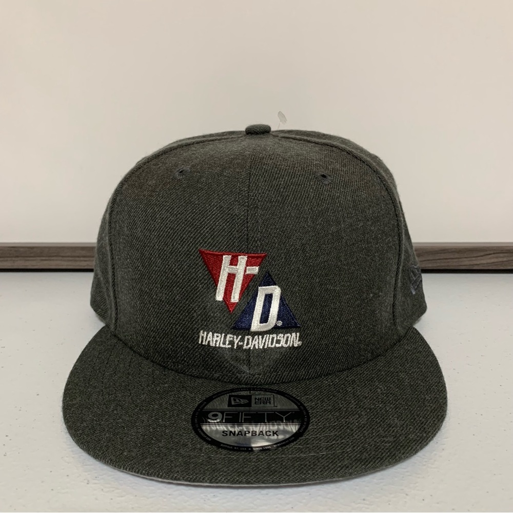 Harley-Davidson® Mens Triangle HD 9FIFTY Adjustable Baseball Cap-NWT